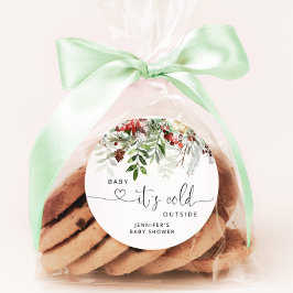 ベビーその冷たい外ベビーシャワークラシックラウンドセント ラウンドシール