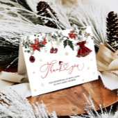 ベビーその冷たい外ベビーシャワーサンキューカード サンキューカード