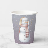 ベビーその冷たい外ベビーシャワー紙カップ 紙コップ (裏面)