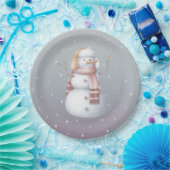 ベビーその冷たい外ベビースシャワー紙プレート ペーパープレート (パーティー)