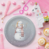 ベビーその冷たい外ベビースシャワー紙プレート ペーパープレート (パーティー)