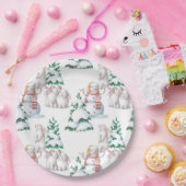 ベビーその冷たい外ベビースシャワー紙プレート ペーパープレート (パーティー)