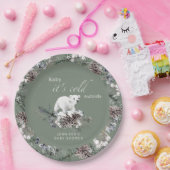 ベビーその冷たい外ベビースシャワー紙プレート ペーパープレート (パーティー)