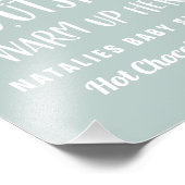 ベビーその冷たい外ホットチョコレートバー フォトプリント            (角)