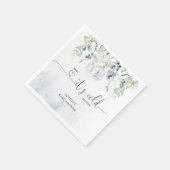 ベビーその冷たい外ユーカリの赤ちゃんシャワー スタンダードカクテルナプキン (角)