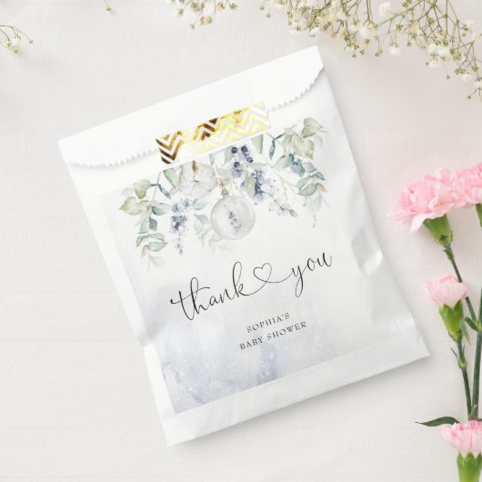 ベビーその冷たい外ユーカリの赤ちゃんシャワー フェイバーバッグ (封をした状態)