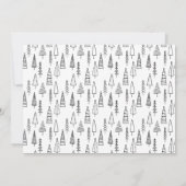 ベビーその冷たい外側の手書きスクリプト写真 招待状 (裏面)