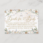 ベビーその冷たい外側の最も近いライン赤ちゃんシャワー エンクロージャーカード (正面)