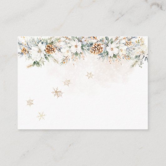 ベビーその冷たい外側の最も近いライン赤ちゃんシャワー エンクロージャーカード (裏面)