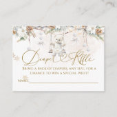 ベビーその冷たい外側の最も近いライン赤ちゃんシャワー エンクロージャーカード (正面)