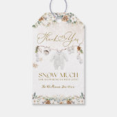 ベビーその冷たい外側の最も近いライン赤ちゃんシャワー ギフトタグ (正面)