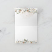 ベビーその冷たい外側の最も近いライン赤ちゃんシャワー サンキューカード (内部)