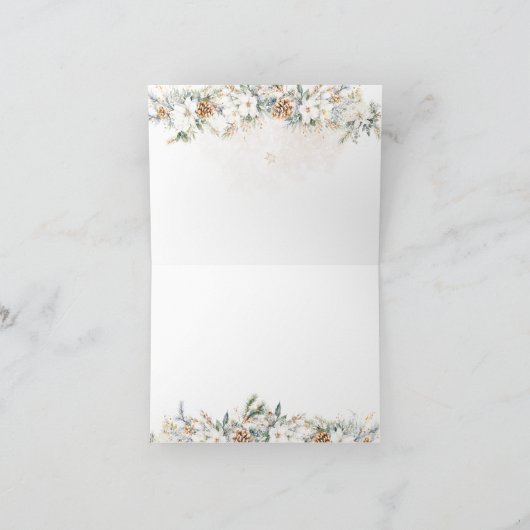 ベビーその冷たい外側の最も近いライン赤ちゃんシャワー サンキューカード (内部)