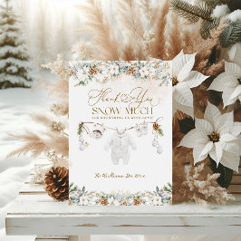 ベビーその冷たい外側の最も近いライン赤ちゃんシャワー サンキューカード