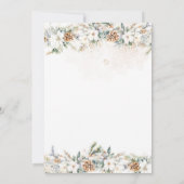 ベビーその冷たい外側の最も近いライン赤ちゃんシャワー サンキューカード (裏面)