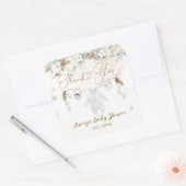 ベビーその冷たい外側の最も近いライン赤ちゃんシャワー スクエアシール (封筒)