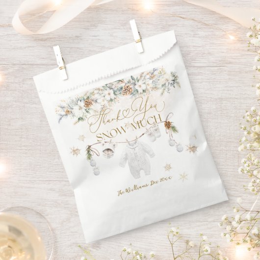 ベビーその冷たい外側の最も近いライン赤ちゃんシャワー フェイバーバッグ (クリップ留めされた状態)