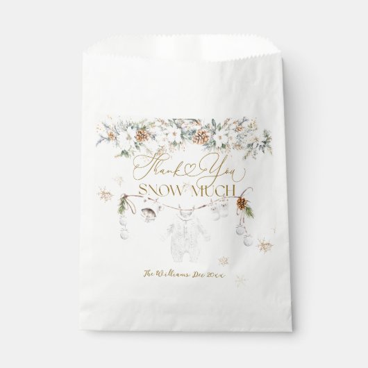 ベビーその冷たい外側の最も近いライン赤ちゃんシャワー フェイバーバッグ (正面)