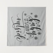 ベビーその冷たい外側タペストリーつるウォール タペストリー (正面(横))