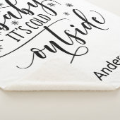 ベビーその冷たい外側パーソナライズシェルパブランケット シェルパブランケット (3/4)