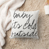 ベビーその冷たい外字書道の冬 クッション (ブランケット)