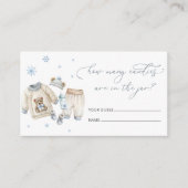 ベビーその冷たい外服何人のキャンディ エンクロージャーカード (正面)