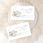 ベビーその冷たい外服何人のキャンディ エンクロージャーカード