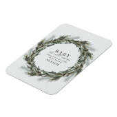 ベビーその冷たい外水の色のリースベビーショウ マグネット (左側)