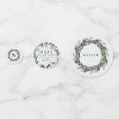 ベビーその冷たい屋外ベビーシャワーパーティーデコル コンフェッティ (正面)