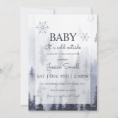 ベビーその冷たい屋外ベビーシャワー招待状 招待状 (正面)