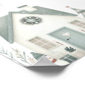 ベビーその冷たい屋外ベビーシャワー歓迎サイン ポスター (角)