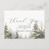 ベビーその冷たい屋外ベビースシャワーサンキューカード エンクロージャーカード (正面)