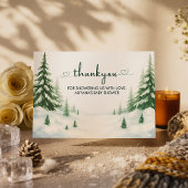 ベビーその冷たい屋外ベビースシャワーサンキューカード エンクロージャーカード