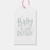 ベビーその寒い外の休日 ギフトタグ (正面)
