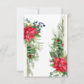 ベビーその寒い外の冬の赤ちゃんシャワーの好意 サンキューカード (裏面)