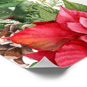 ベビーその寒い外の冬の赤ちゃんシャワー歓迎 ポスター (角)