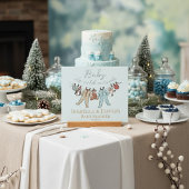 ベビーその寒い外の冬の赤ちゃんシャワー アクリルサイン