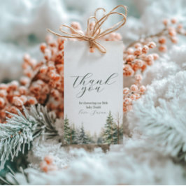 ベビーその寒い外の冬の赤ちゃんシャワー ギフトタグ