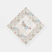 ベビーその寒い外の冬の赤ちゃんシャワー スタンダードランチョンナプキン (角)