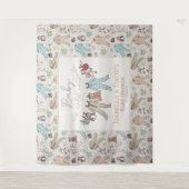 ベビーその寒い外の冬の赤ちゃんシャワー タペストリー (正面)