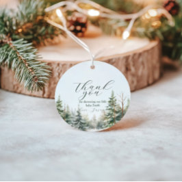 ベビーその寒い外の冬の赤ちゃんシャワー フェイバータグ