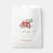 ベビーその寒い外の冬の赤ちゃんシャワー フェイバーバッグ (正面)