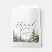 ベビーその寒い外の冬の赤ちゃんシャワー フェイバーバッグ (正面)