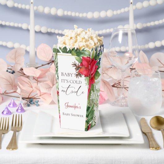 ベビーその寒い外の冬の赤ちゃんシャワー フェイバーボックス (ウェディング)