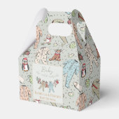 ベビーその寒い外の冬の赤ちゃんシャワー フェイバーボックス (正面サイド)