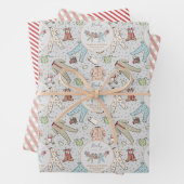 ベビーその寒い外の冬の赤ちゃんシャワー ラッピングペーパーシート (インサイチュ)