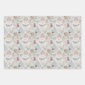 ベビーその寒い外の冬の赤ちゃんシャワー ラッピングペーパーシート (正面)