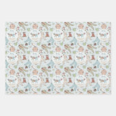 ベビーその寒い外の冬の赤ちゃんシャワー ラッピングペーパーシート (正面)