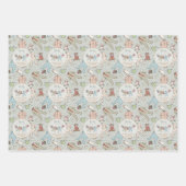 ベビーその寒い外の冬の赤ちゃんシャワー ラッピングペーパーシート (正面)