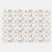 ベビーその寒い外の冬の赤ちゃんシャワー ラッピングペーパーシート (正面)